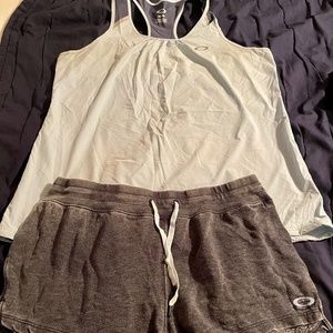 Womens Oakley Racerback Tank Top and Shorts